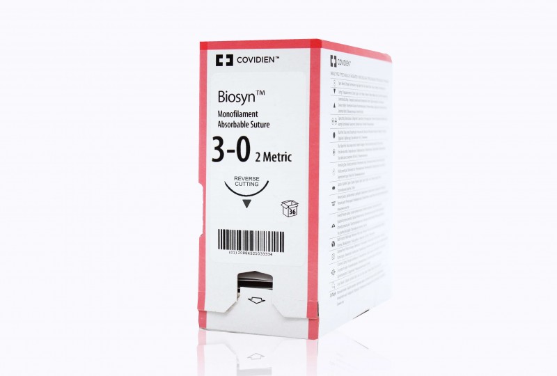 In-Date Covidien Suture Biosyn Suture SM822 3-0 box of 36 Absorba