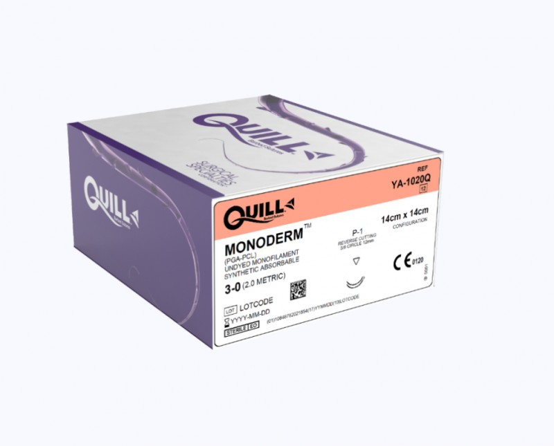 InDate Quill Suture PGCL BARBED YA1020Q 30 box of 12 Absorbabl