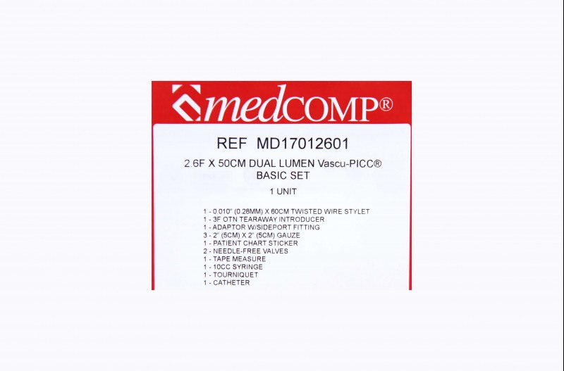InDate PICCs MD17012601 2.6F eaches... Synergy Surgical™