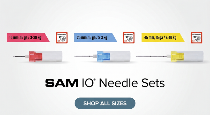 SAM IO NeedlesIncludes Adaptor for Teleflex Arrow EZ-IO