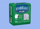 Medline FitRight Plus Disposable Briefs for Incontinence Protection, Regular