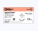 Quill Monoderm Barbed undyed (40cm x 40cm) PS-1 Reverse Cutting, Double Armed, Bi-Directional