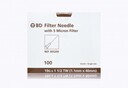 BD Nokor Filter Needle w/5-Micron Filter Membrane 19G x 1.5"