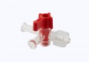 Medline Namic 4-Way Body-Style Stopcock, Off, Rotating Male Collar 200 psi