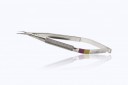 Integra Jarit Troutman Needle Holder, Smooth, Curved 4-5/8"