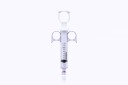 Merit Coronary Control Syringe, Fixed Male Luer, Ring Grip, Solid Ring Plunger 12ml