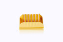 Medline AngioLOCK Non-Absorbable Polymer Ligating Clips: Extra Large, Orange (6/Cart)