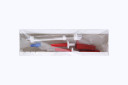 ICU Medical Primary PLUM Y-Type Blood Set, Macrobore, 200 Micron Filter, CLAVE Secondary Port, Secure Lock, 110"