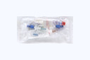 ICU Medical Oncology Kit w/12" Extension Set, Spiros, Red Cap, Clamp, Graduated Adapter, ChemoClave Vented Vial Spikes: 13mm & 20mm