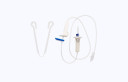 Medline Secondary IV Administration Set with Hanger, 15 Drops/mL, 40"