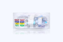 ICU Medical Transpac IV Monitoring Kit Safeset Reservoir, 2 Blood Sampling Ports, 84" Tubing, Disposable Transducer, 3ml Squeeze Flush, Macrodrip (Pole Mount)