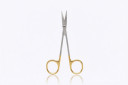Tritone Scissors, Iris, Straight, Sharp, TC Tungsten Carbide, Reusable, 4-1/2" Length (OR Grade)