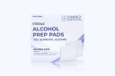 Synergy Surgical Alcohol Wipe Prep Pads, Sterile, 2-Ply, Medium 1.18" x 2.36"