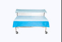 Mid Central Medical Double Back Table Cover, Sterile Surgical Drapes for MCM 2-Tier Back Tables with Upper Shelf, 4' Wide, 48" x 30"