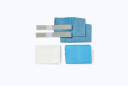 Medline QuickSuite OR Sahara Linen Kit with 40" x 90" Table Sheet, 40" x 60" Draw/Lift Sheet, Armboard Covers