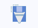 Medline Underbuttocks Surgical Drape, Graduated Pouch, Port and Backing, Sterile 40" x 44.5"